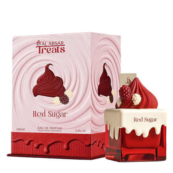 Red Sugar Eau de Parfum 100ml by Al Absar Treats | Sweet Gourmand Fragrance