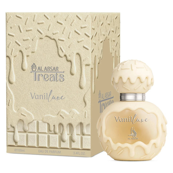 Vanilluxe by Al Absar Treats Eau de Parfum 100ml Long-Lasting Vanilla & Caramel